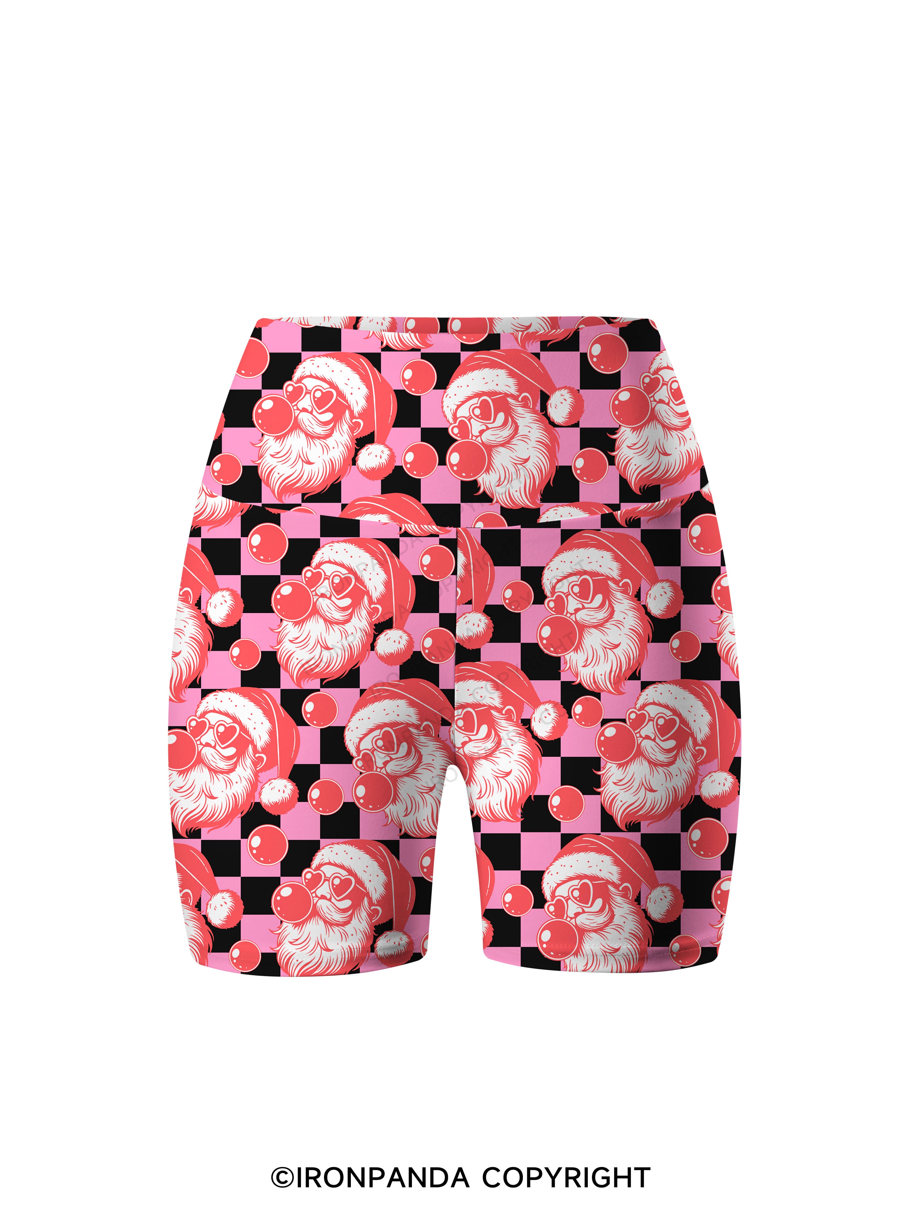 MERRY CHRISTMAS Printed Yoga Cycling Shorts