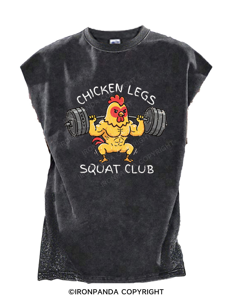 CHICKEN LEGS SQUAT CLUB Cut Off Tank