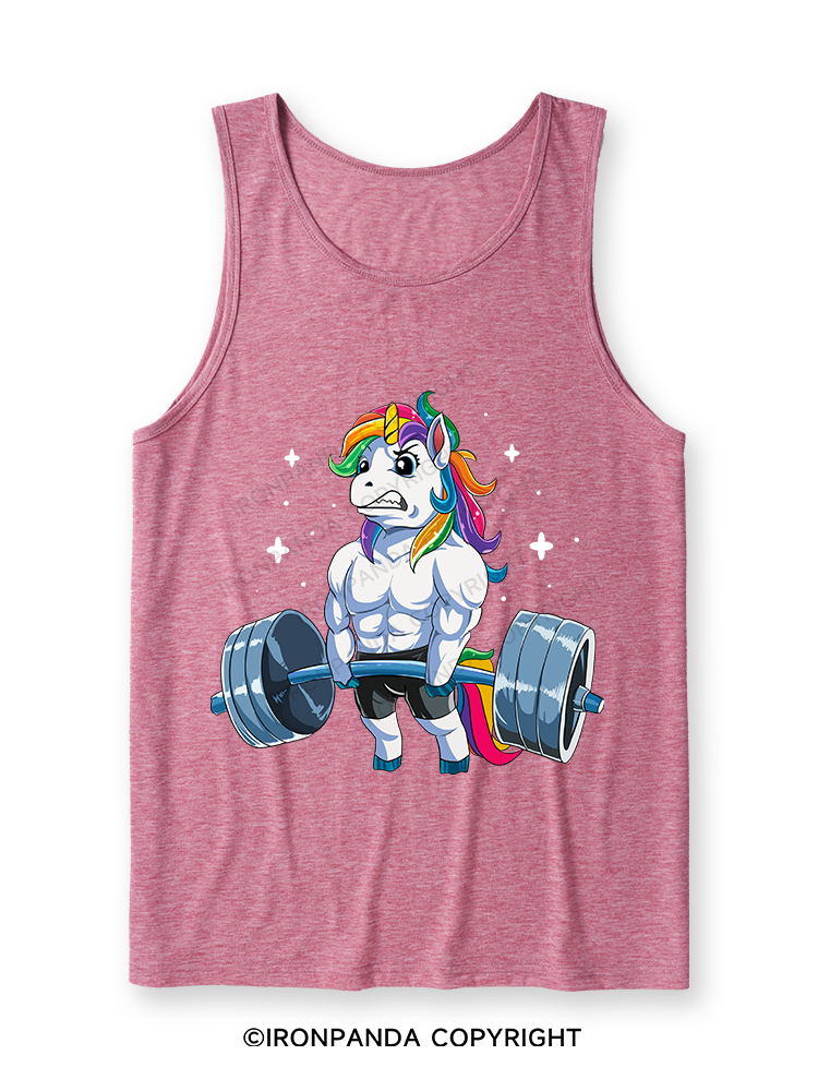Weightlifting Unicorn Ultra Soft Heather Tank