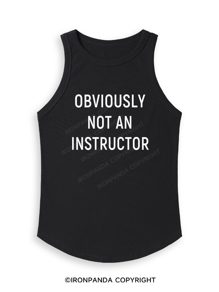 NOT AN INSTRUCTOR TEAM Fitted Tank Top