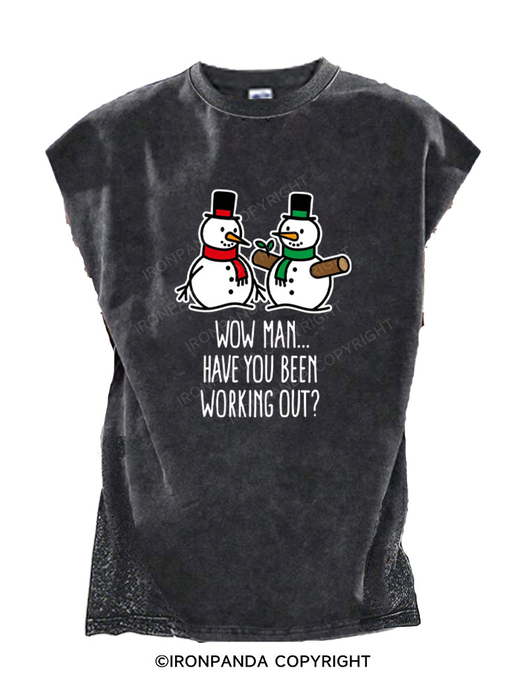 WOW MAN… HAVE YOU BEEN WORKING OUT Cut Off Tank