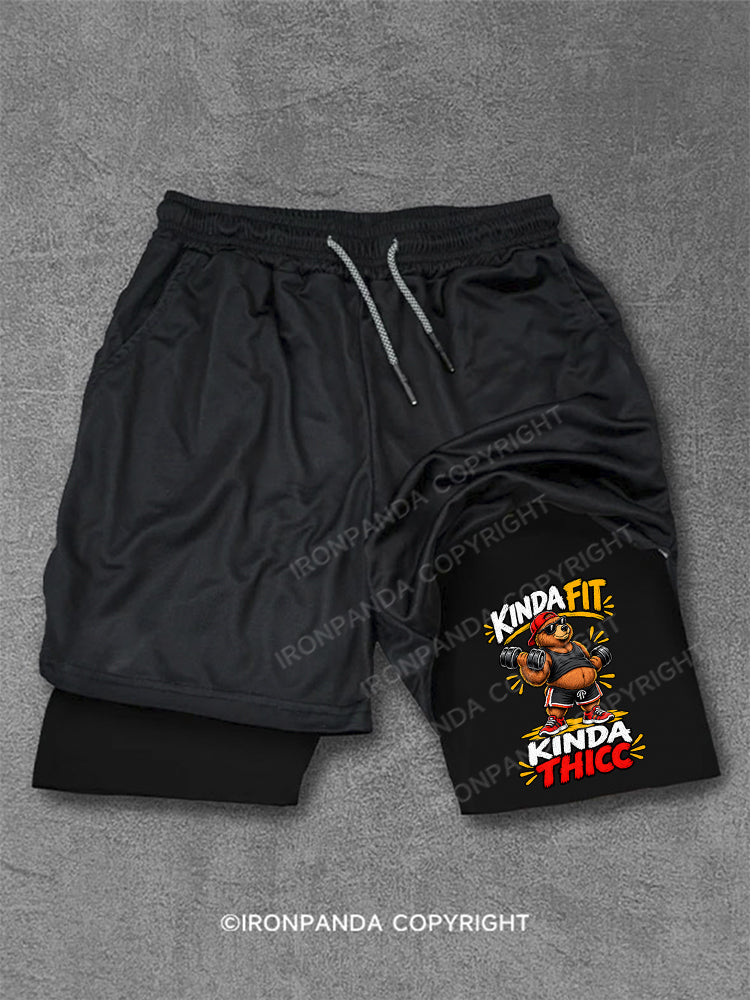 Kinda Fit Kinda Thicc Performance Training Shorts