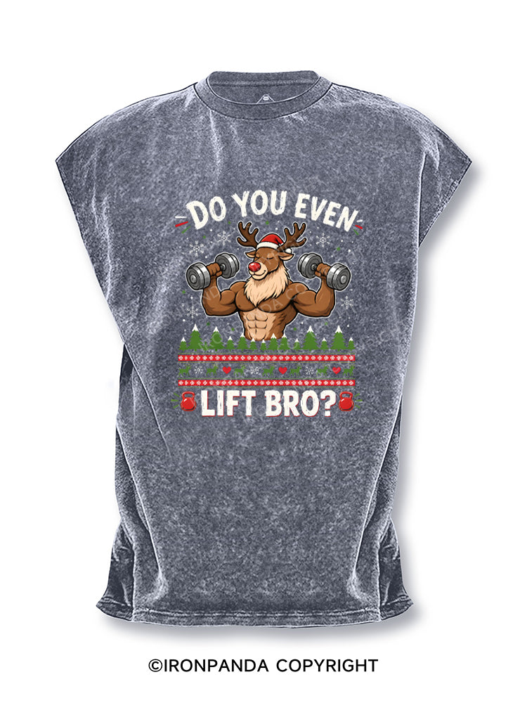 Do You Even Lift Bro Muscle Reindeer Cut Off Tank