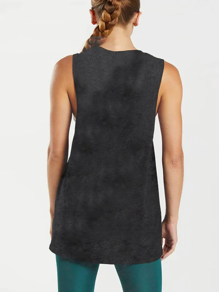 Athletic Woman SCOOP BOTTOM COTTON TANK