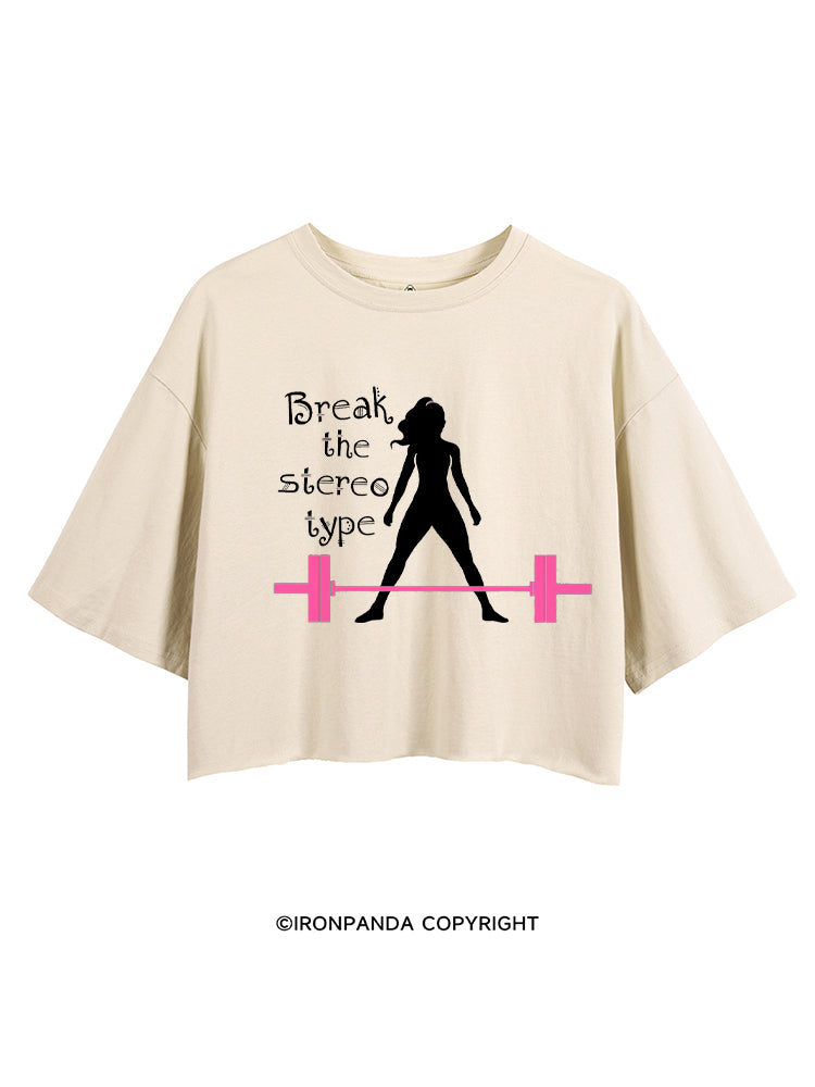 Break the stereo type CROP TOPS