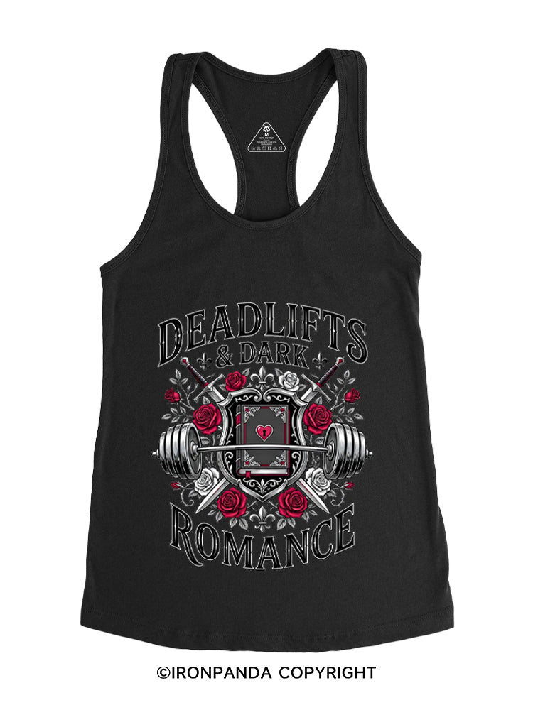 DEADLIFTS & DARK ROMANCE Gym Racerback Tank