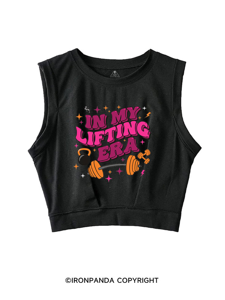IN MY LIFTING ERA FITNESS GYM SLEEVELESS CROP TOPS