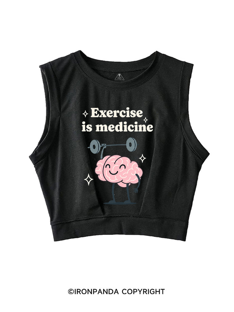 Exercise is Medicine SLEEVELESS CROP TOPS
