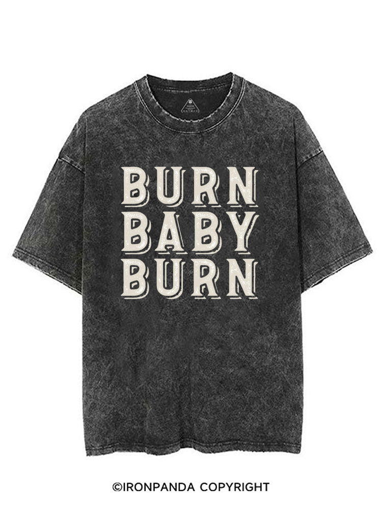 BURN BABY BURN VINTAGE GYM SHIRT
