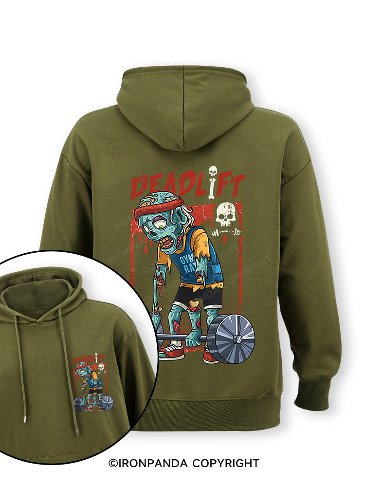 deadlift zombie Double-Sided Printed Classic Gym Hoodie