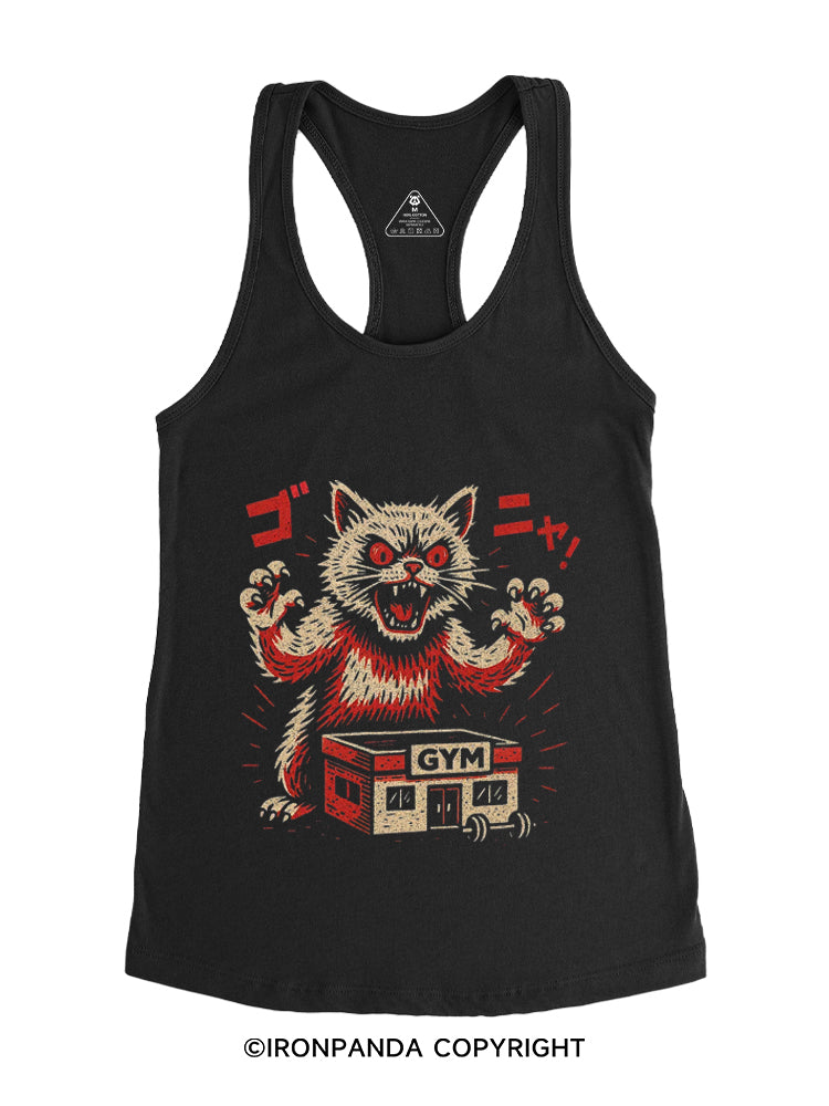 CATZILLA GAINS Gym Racerback Tank