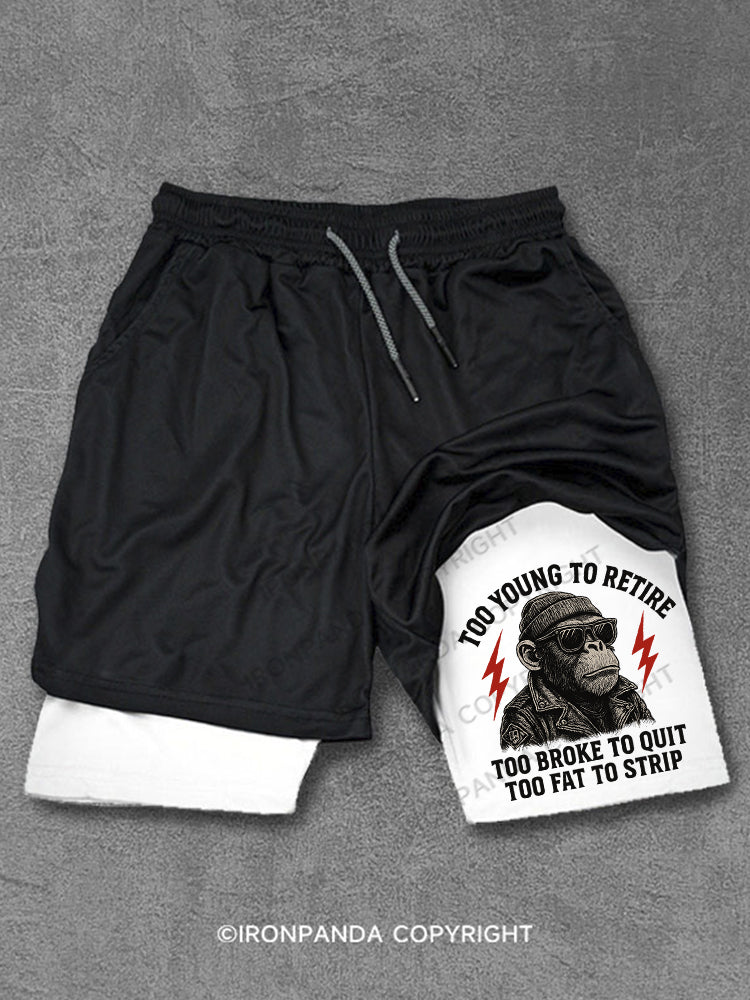 Too fat to strip Performance Training Shorts