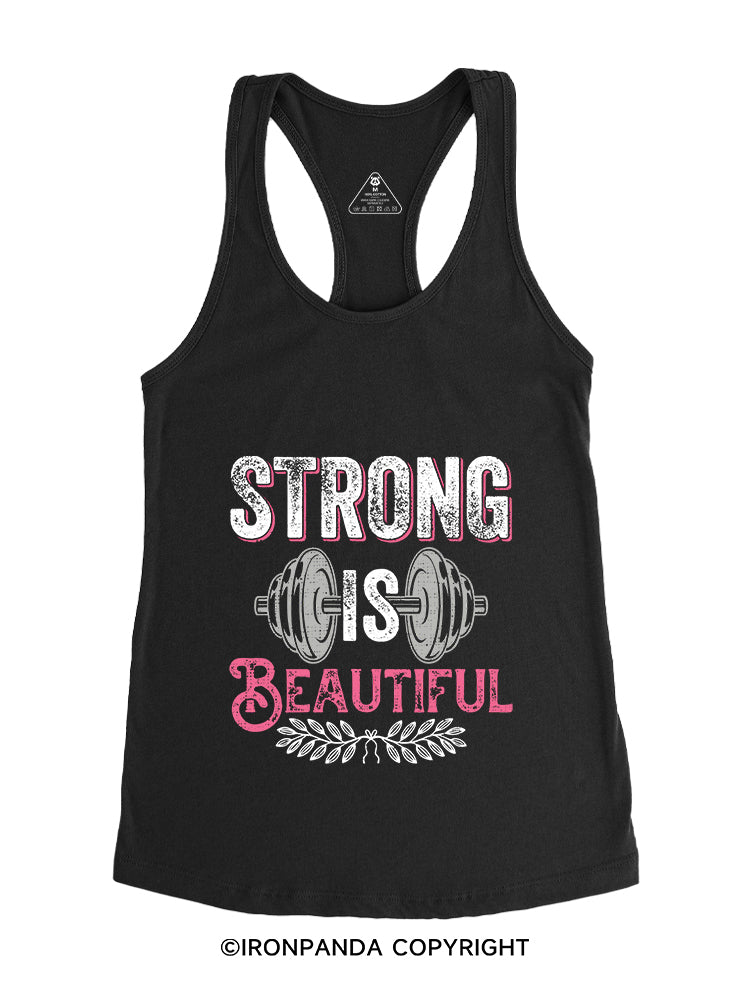 STRONG IS BEAUTIFUL POSITIVE GYM Gym Racerback Tank