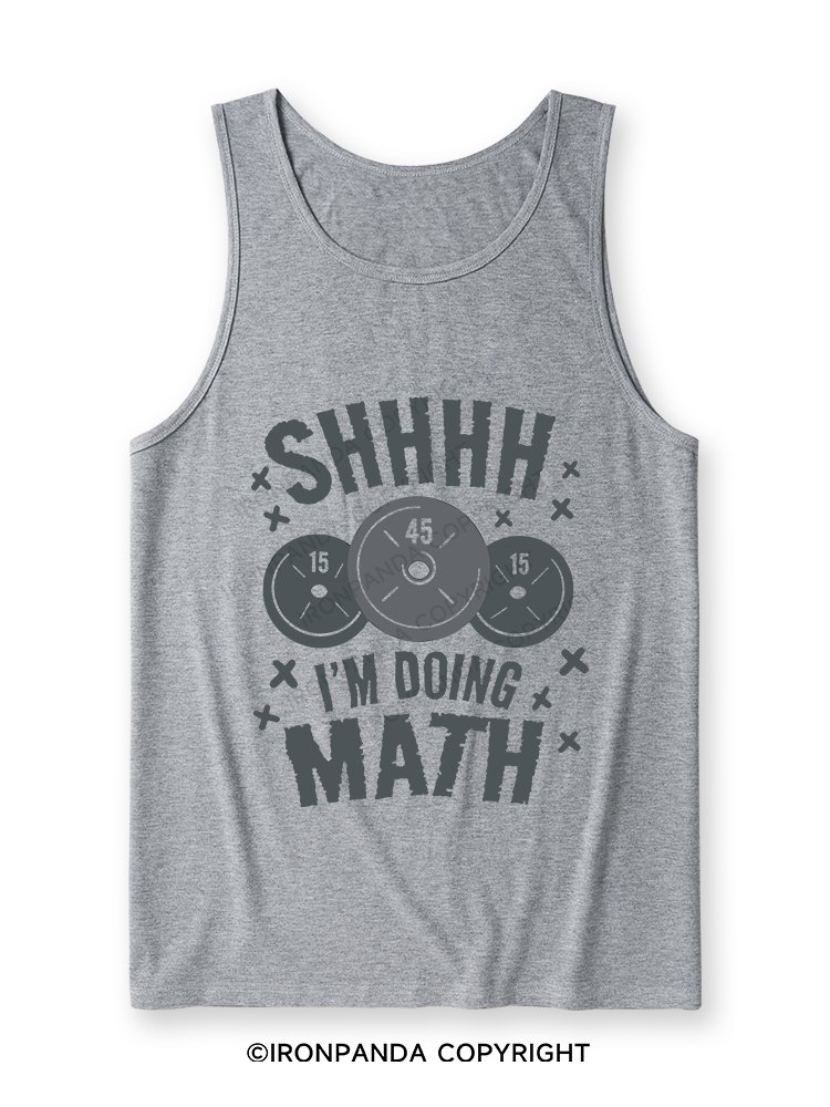 SHHHH I'M DOING MATH Ultra Soft Heather Tank
