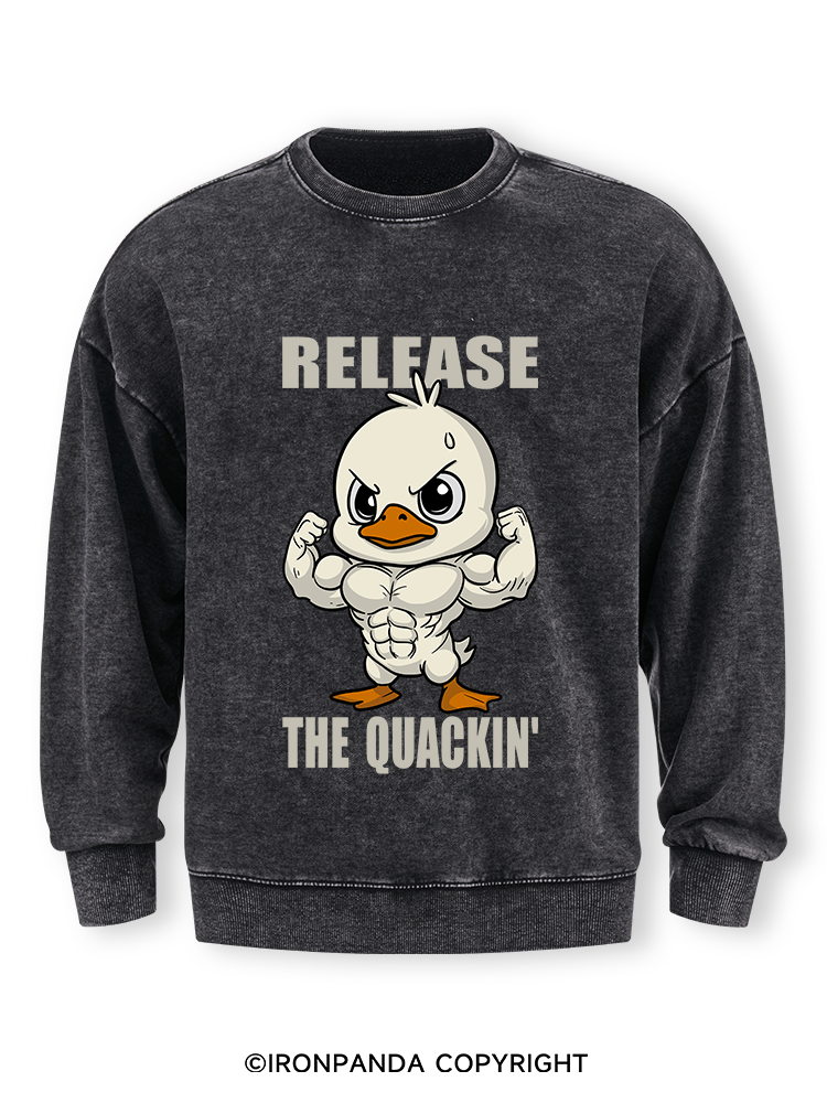 release the quackin' Washed Sweatshirt