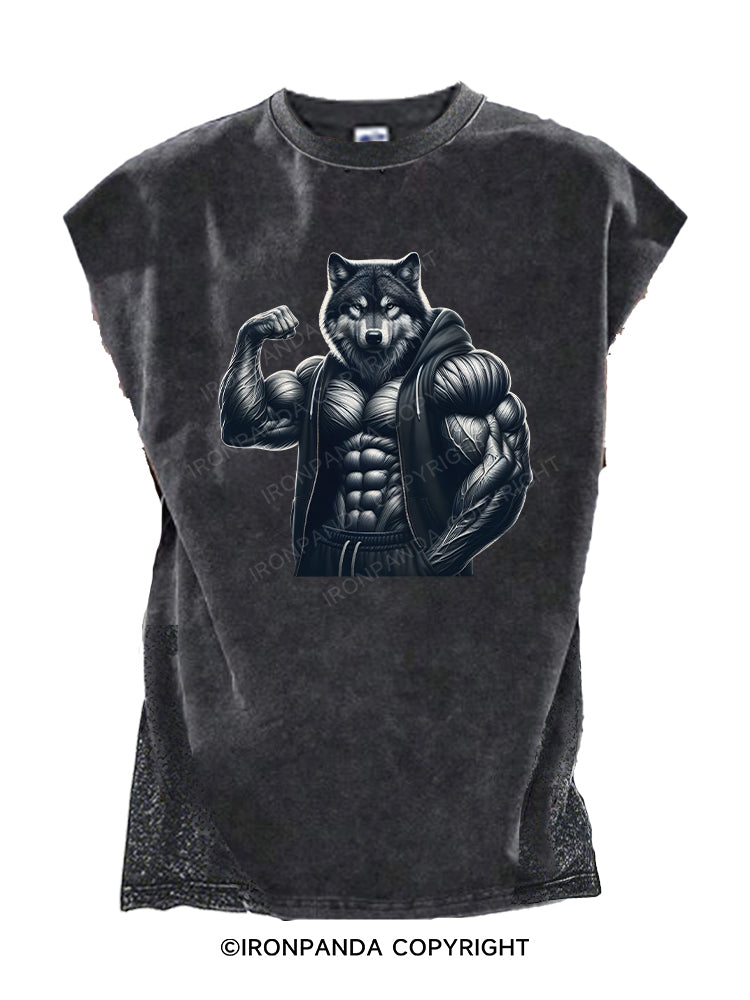 muscle wolf Cut Off Tank