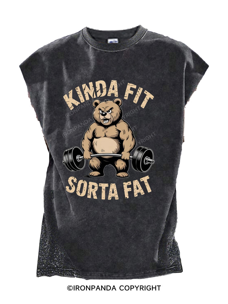 KINDA FIT SORTA FAT  Cut Off Tank