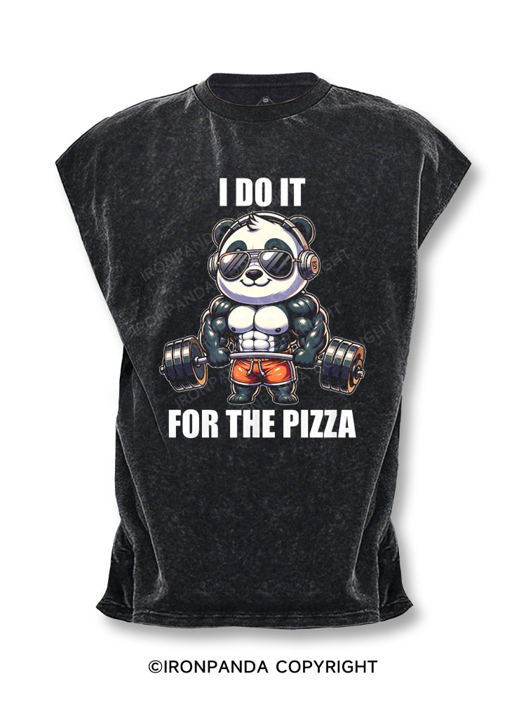 I DO IT FOR THE PIZZA Cut Off Tank