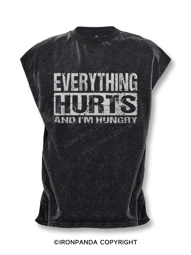 EVERYTHING HURTS AND I'M HUNGRY Cut Off Tank