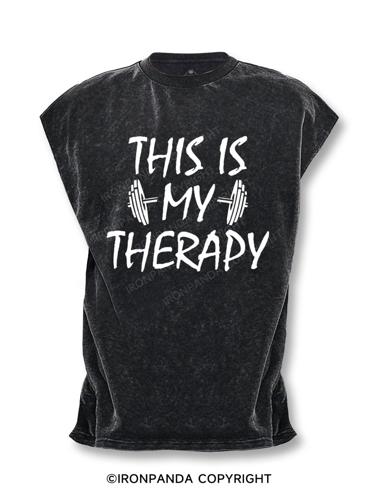 this is my therapy Cut Off Tank