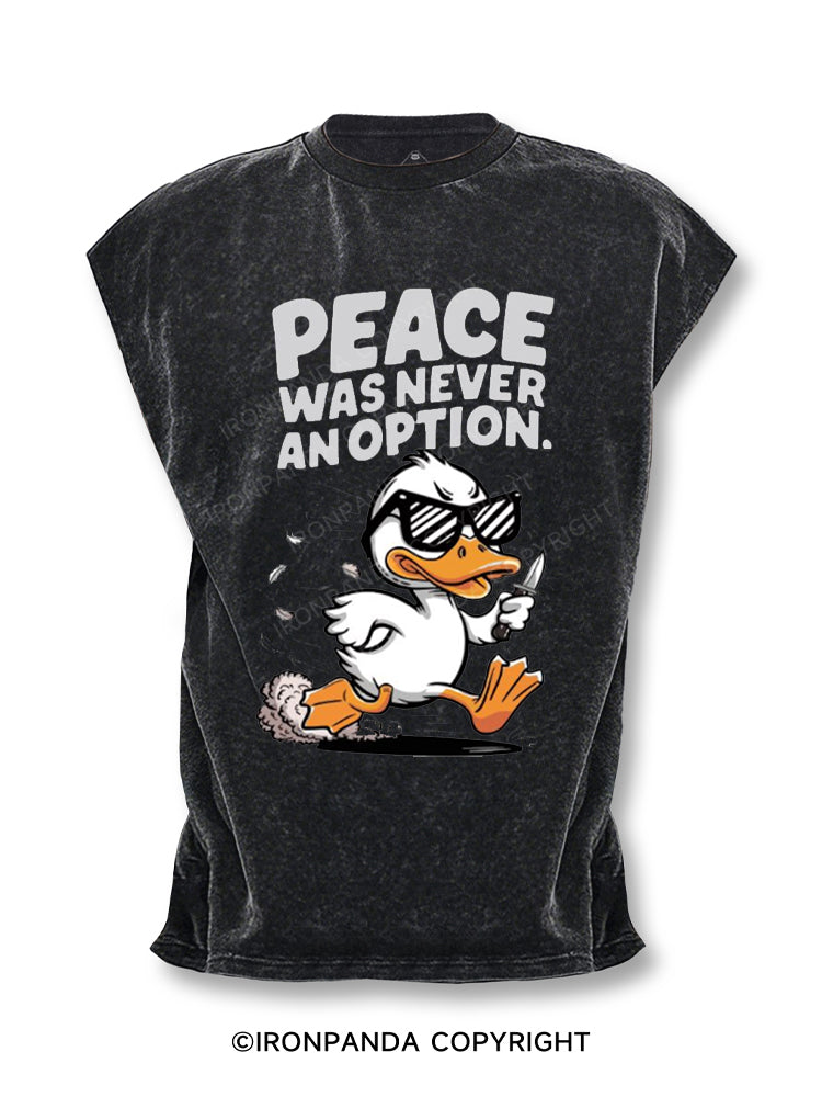 peace was never an option Cut Off Tank