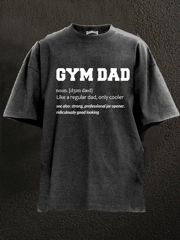 GYM DAD Washed Gym Shirt