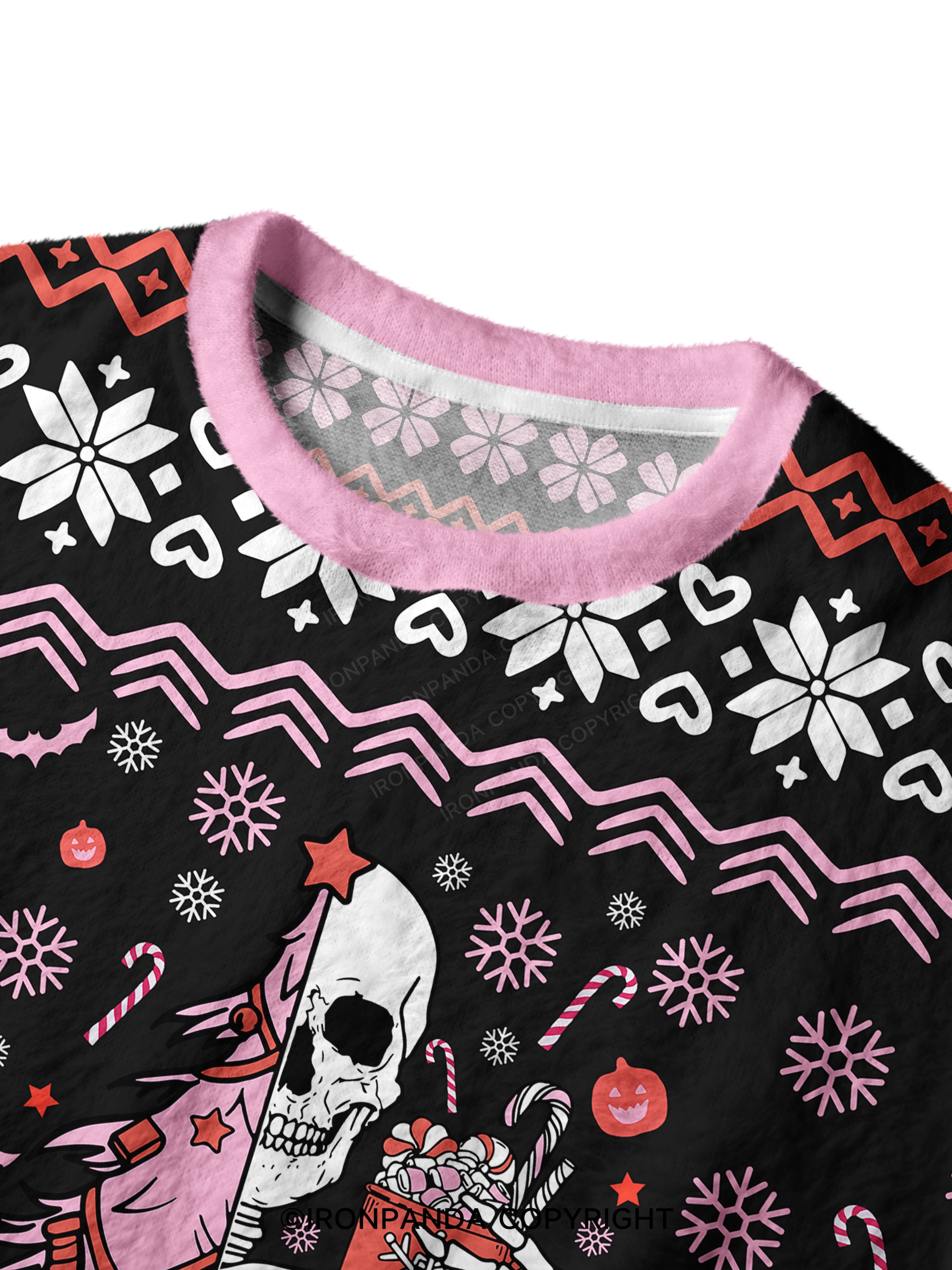 SORTA MERRY SORTA SCARY Ugly Fuzzy Fleece Sweater
