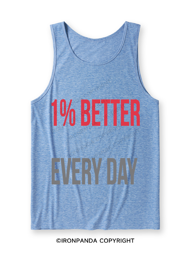 1% Better Every Day Ultra Soft Heather Tank
