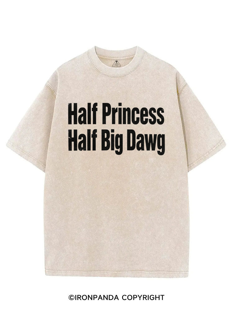 Half Princess Half Big Dawg VINTAGE GYM SHIRT