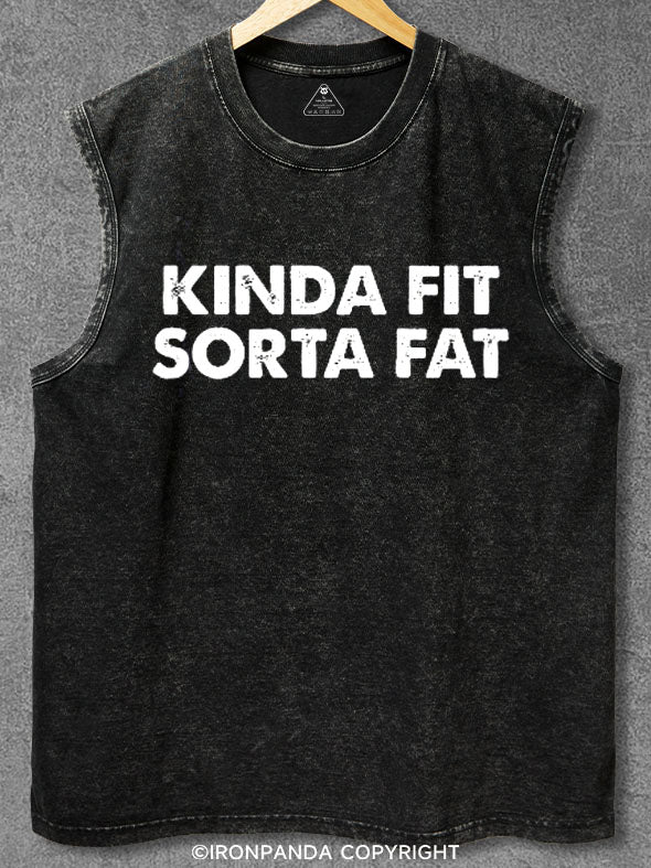 Kinda Fit Sorta Fat Washed Gym Tank