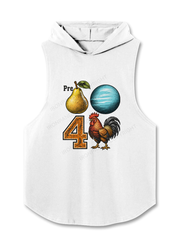 PREPARE Funny Gym Rooster Hooded Tank