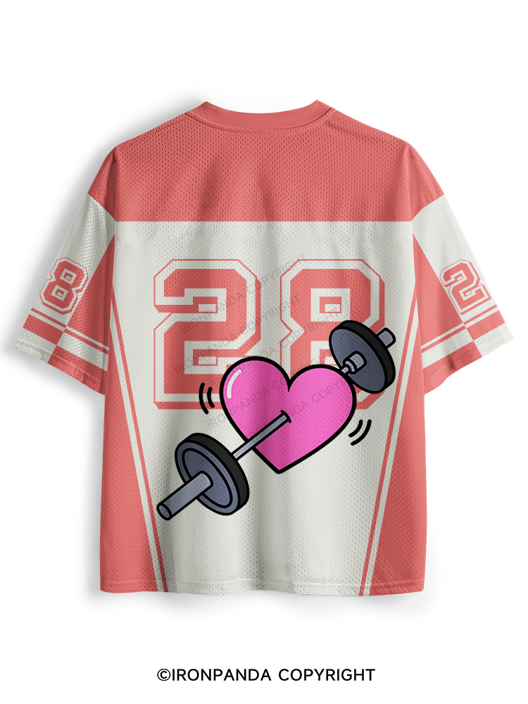 PRETTY GIRLS LIFT HEAVY Mesh Jersey
