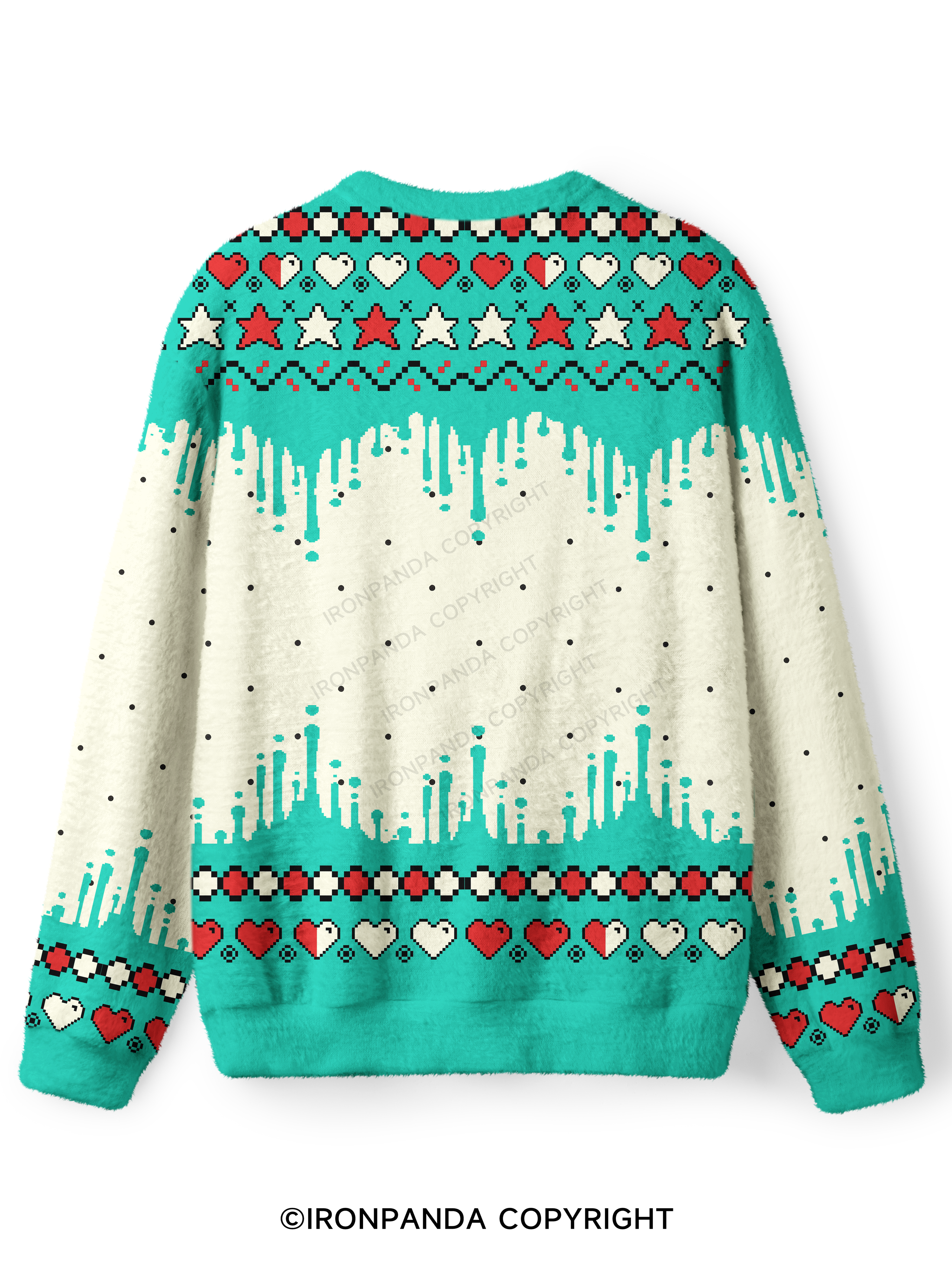 Zombie Funny Deadlift Ugly Fuzzy Fleece Sweater