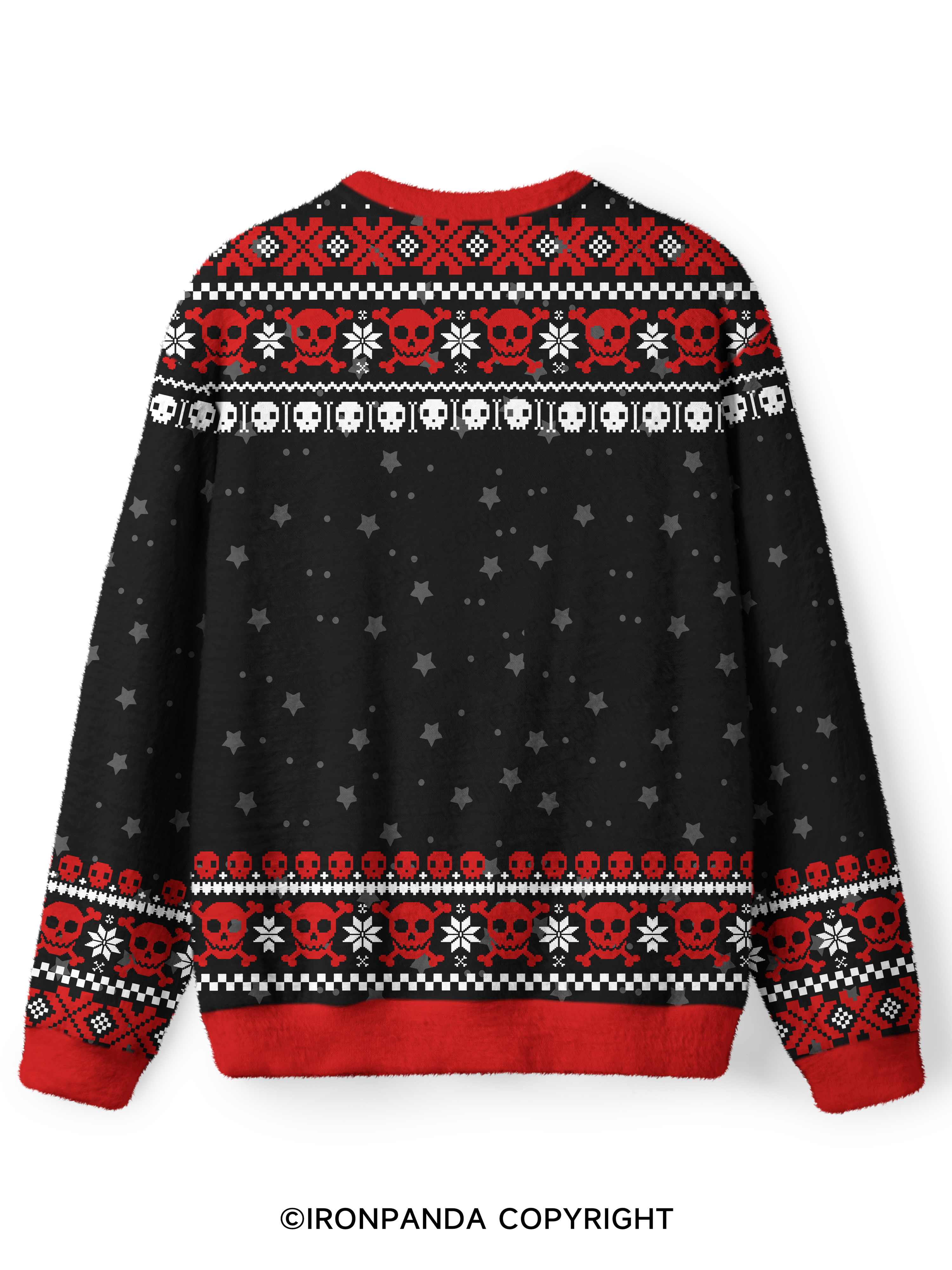 But Did You Die Funny Skeleton Ugly Fuzzy Fleece Sweater