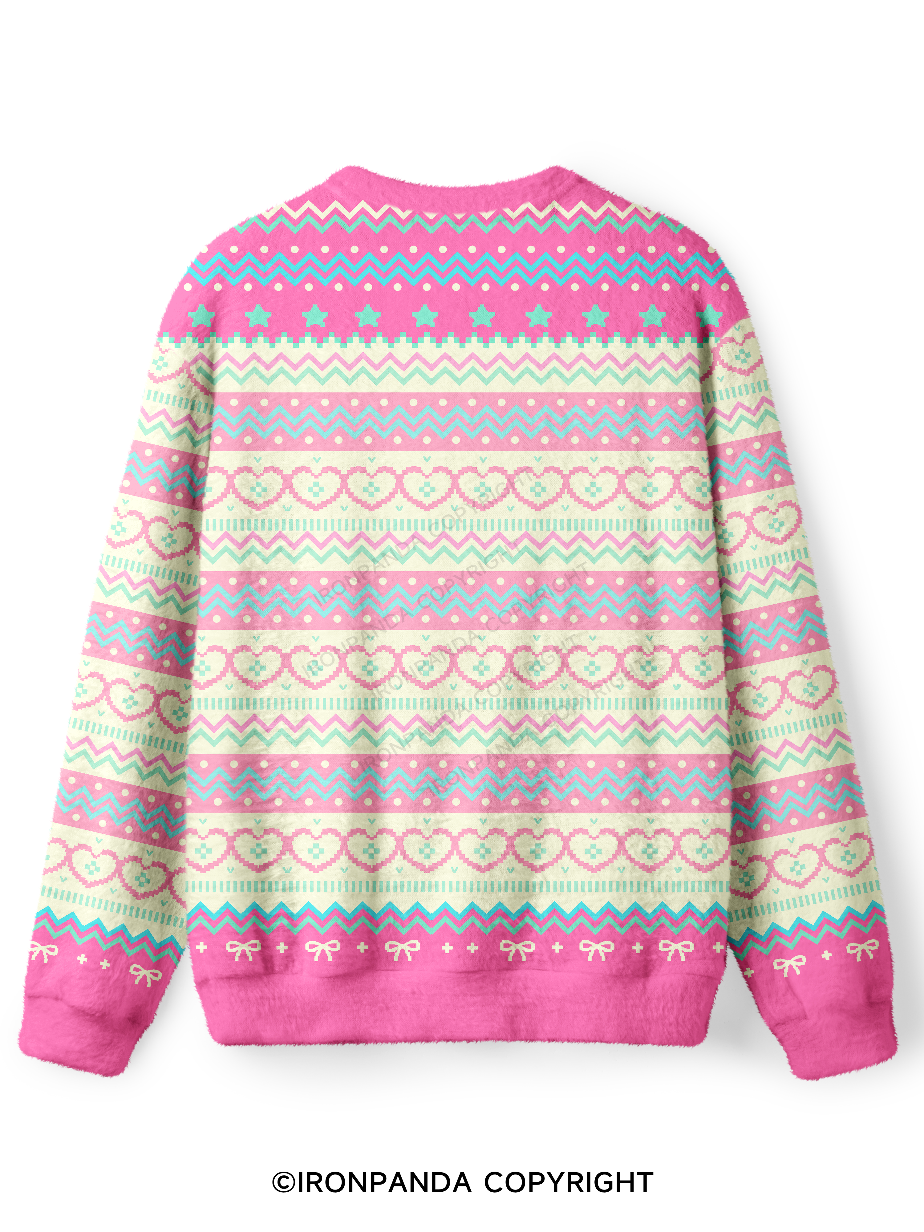 DON'T LET THE HARD DAYS WIN Ugly Fuzzy Fleece Sweater
