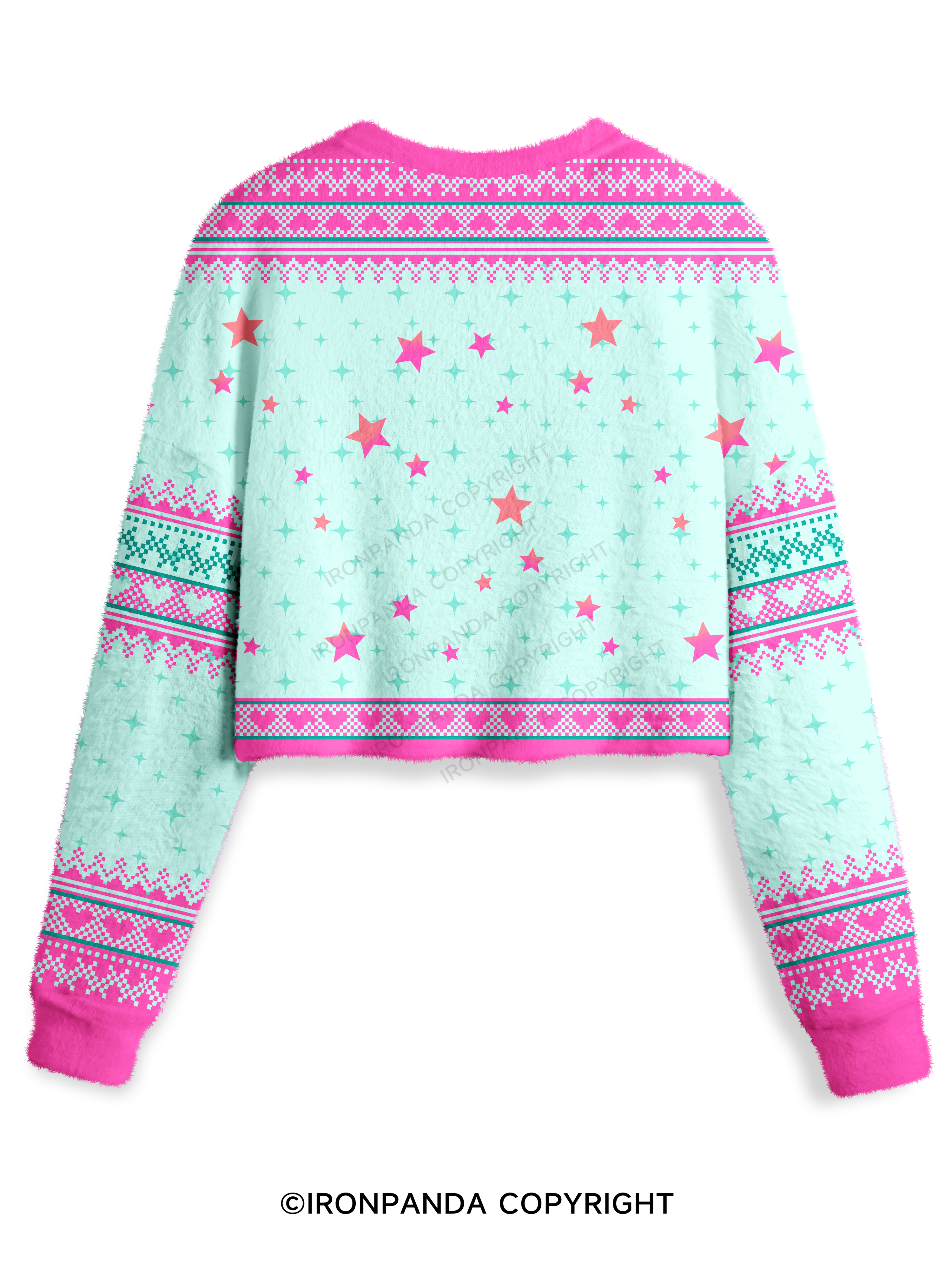 LIFT'EM COWGIRL! Crop Ugly Sweater