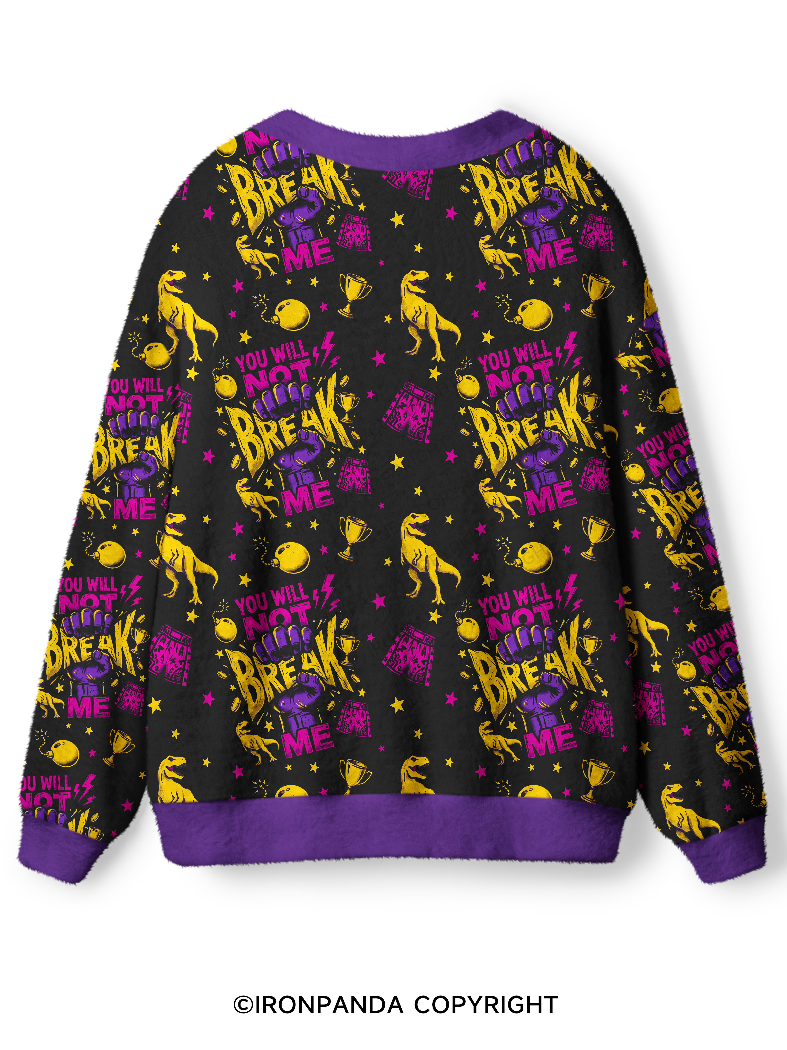 You Will Not Break Me Ugly Cardigan Sweater