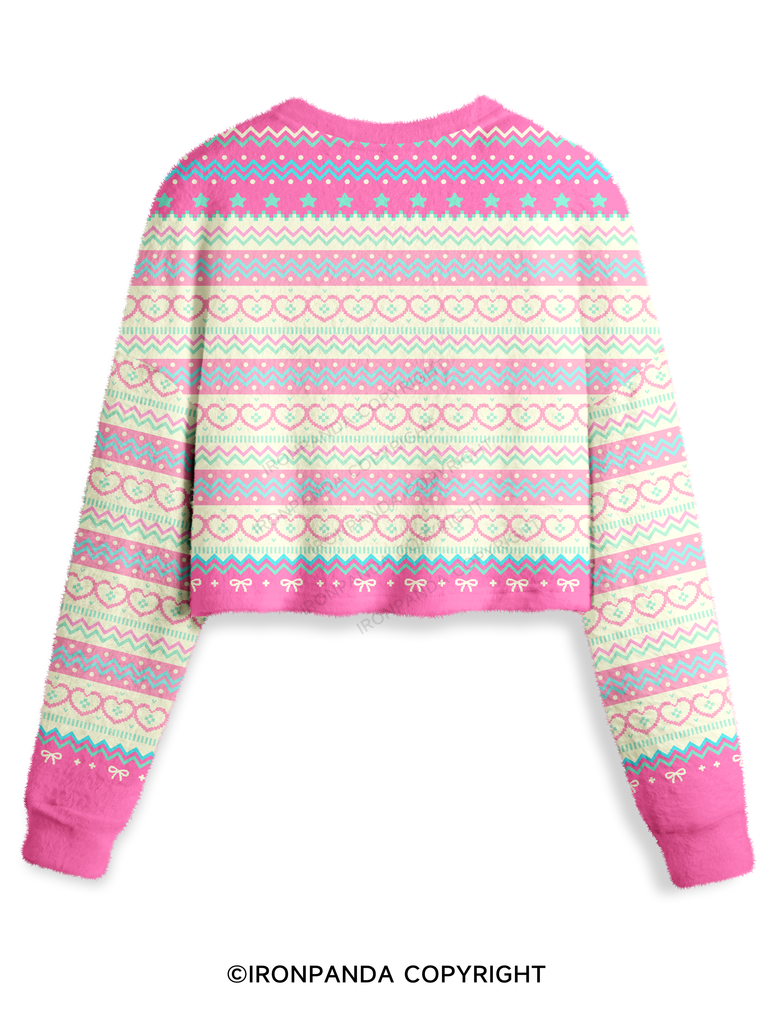 DON'T LET THE HARD DAYS WIN Crop Ugly Sweater