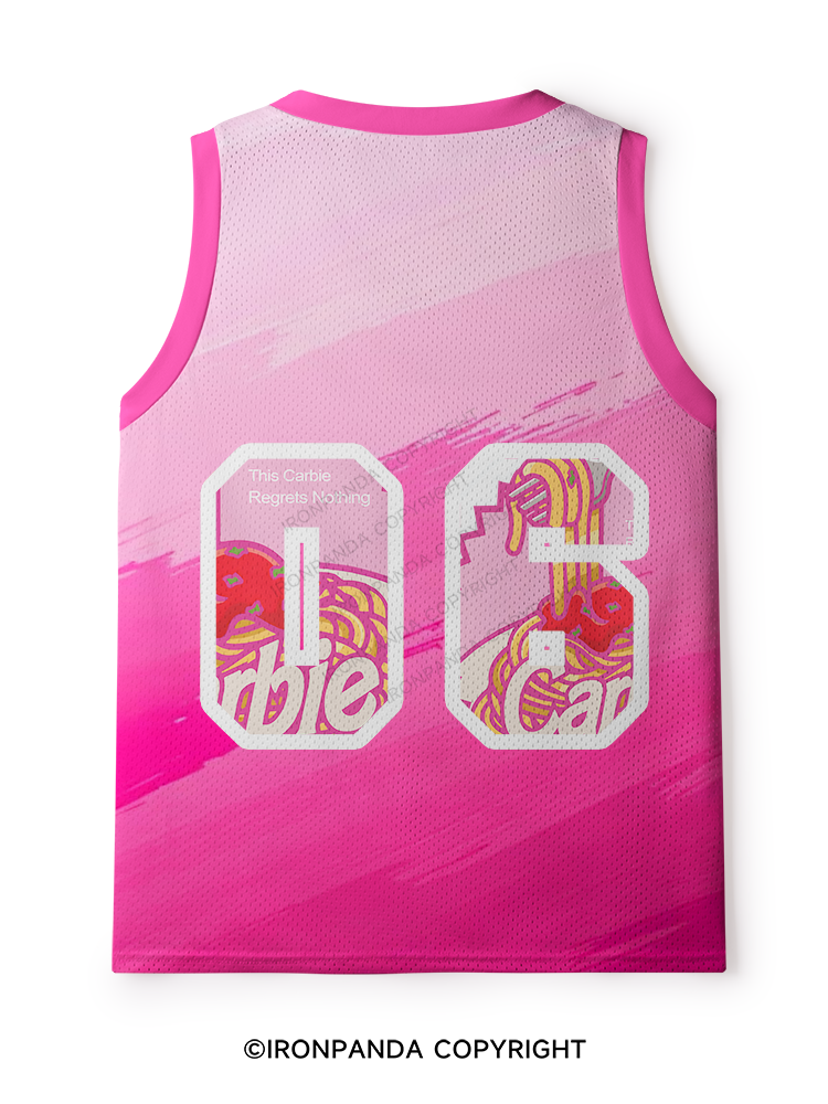 Carbie I Love Carbs Bread Pasta Pizza Mesh Tank Top
