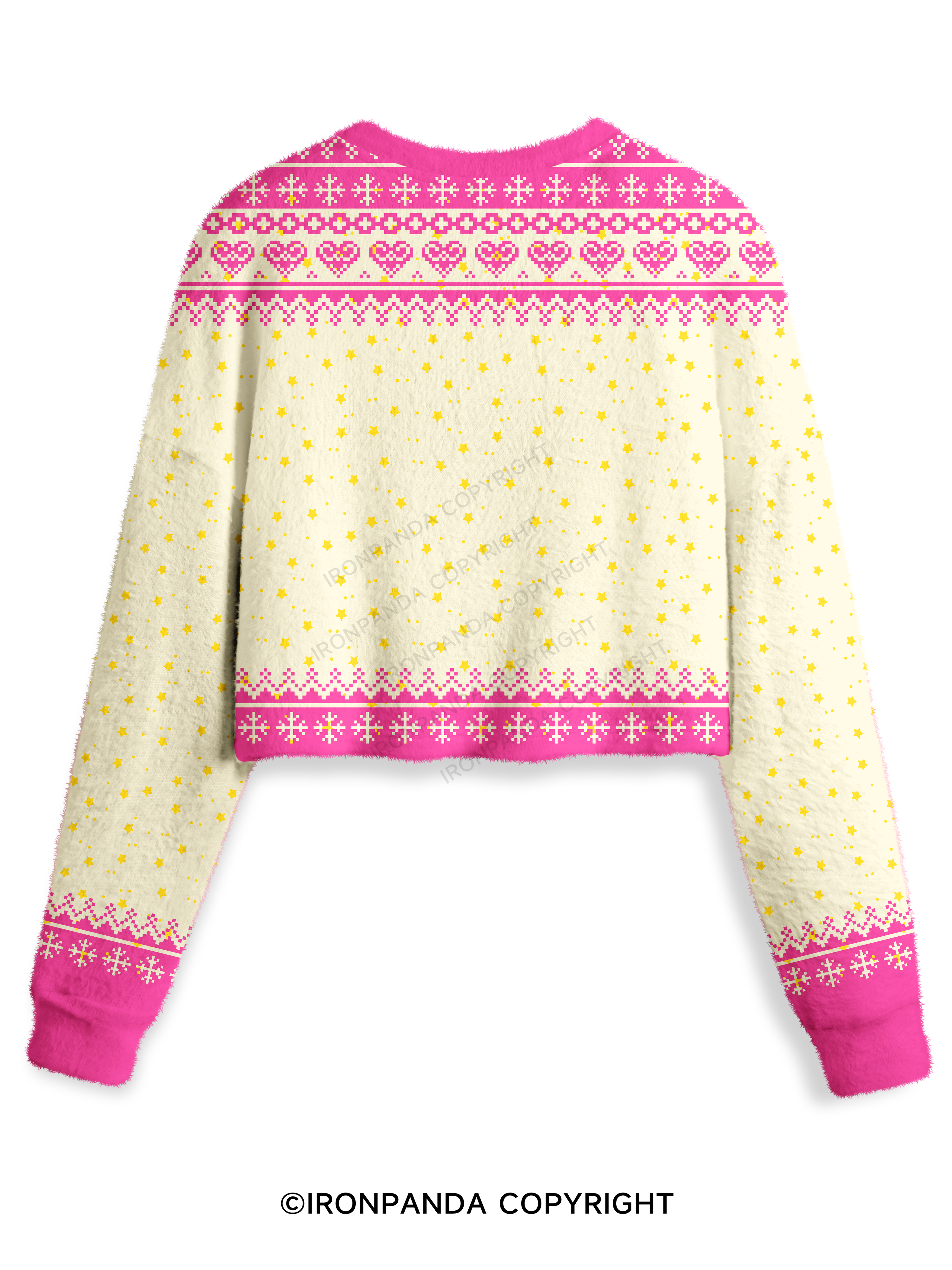 EXERCISE GIVES YOU ENDORPHINS PINK Crop Ugly Sweater