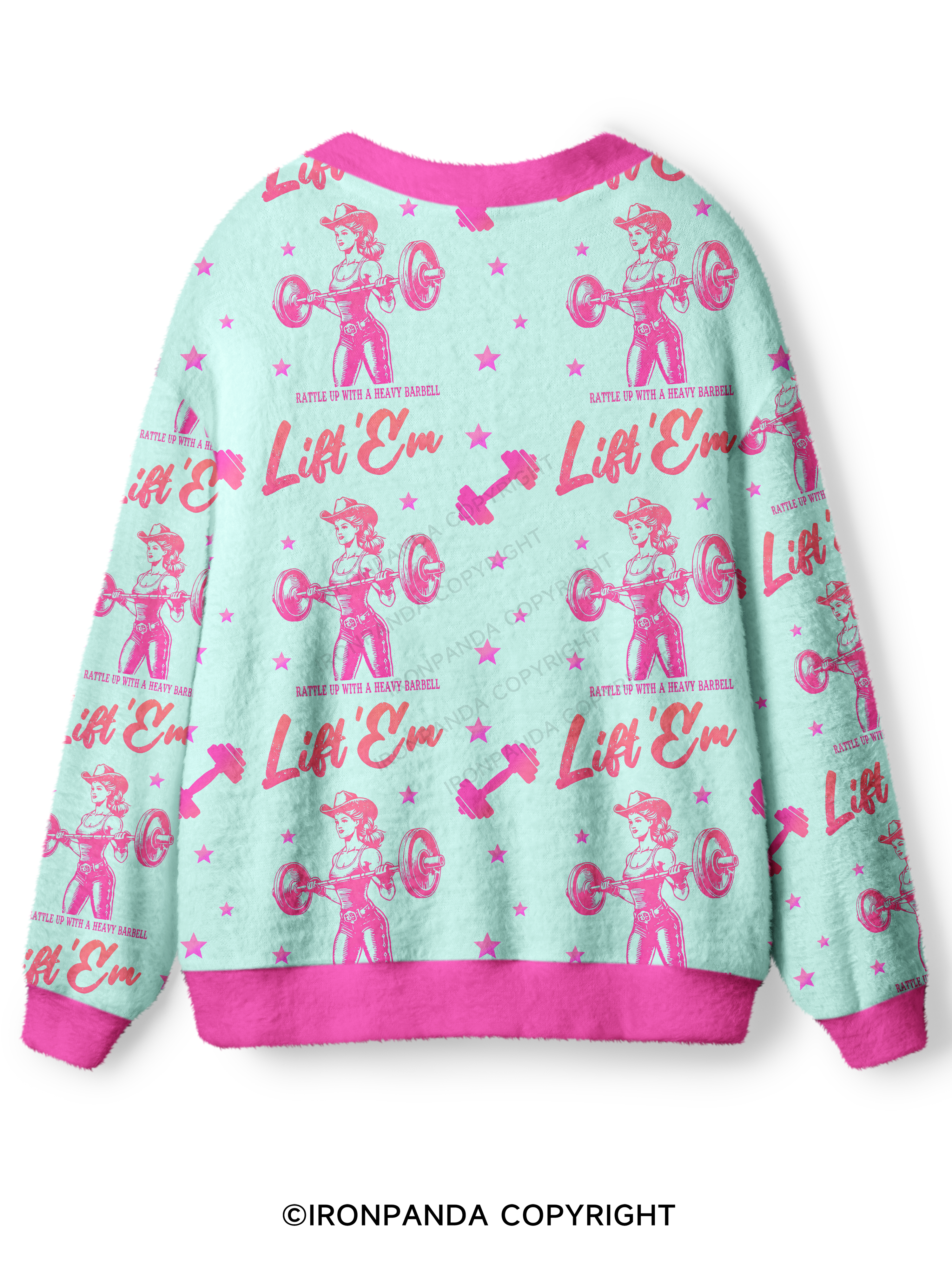 LIFT'EM COWGIRL! Ugly Cardigan Sweater
