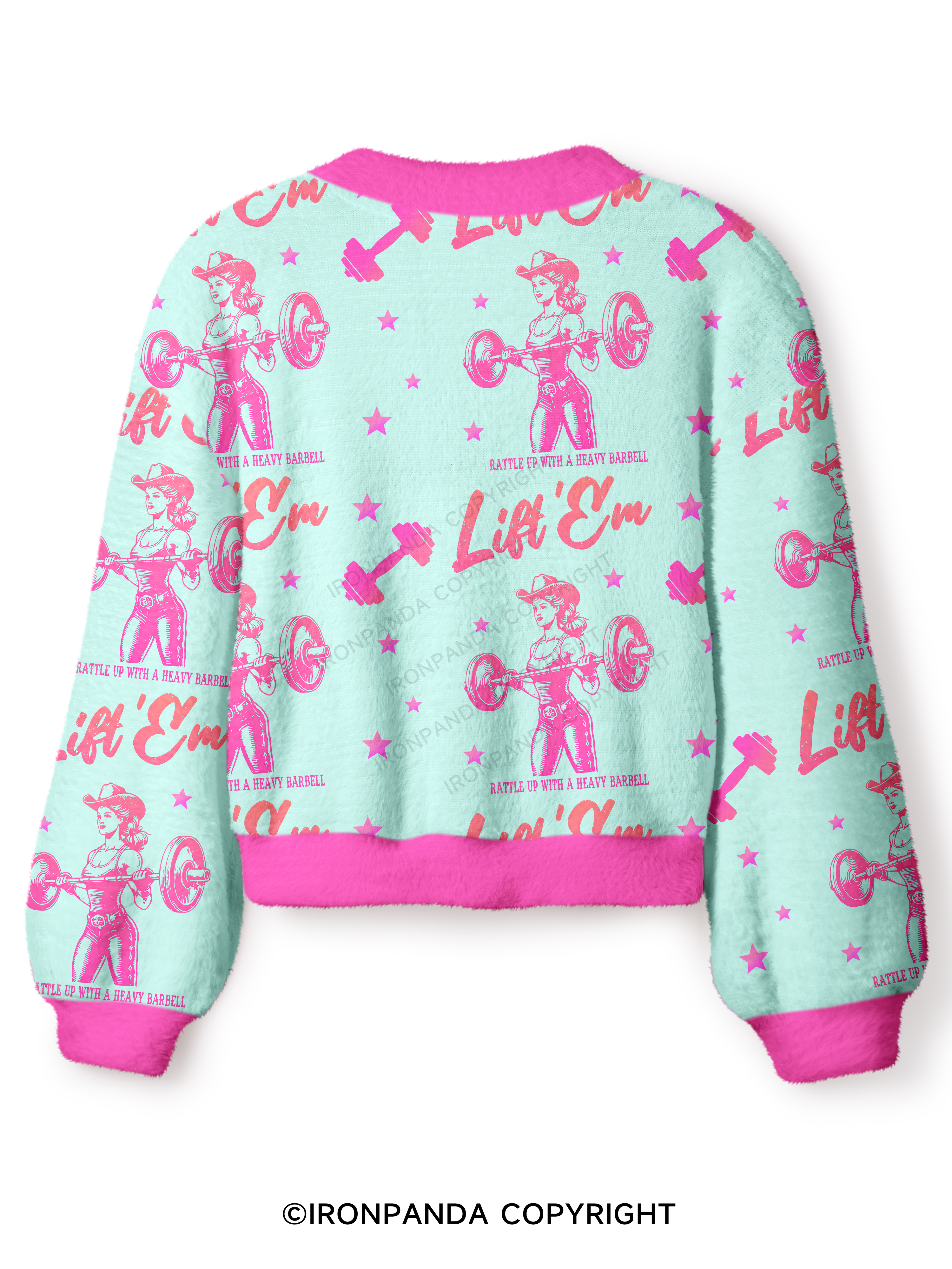LIFT'EM COWGIRL! Crop Ugly Cardigan Sweater