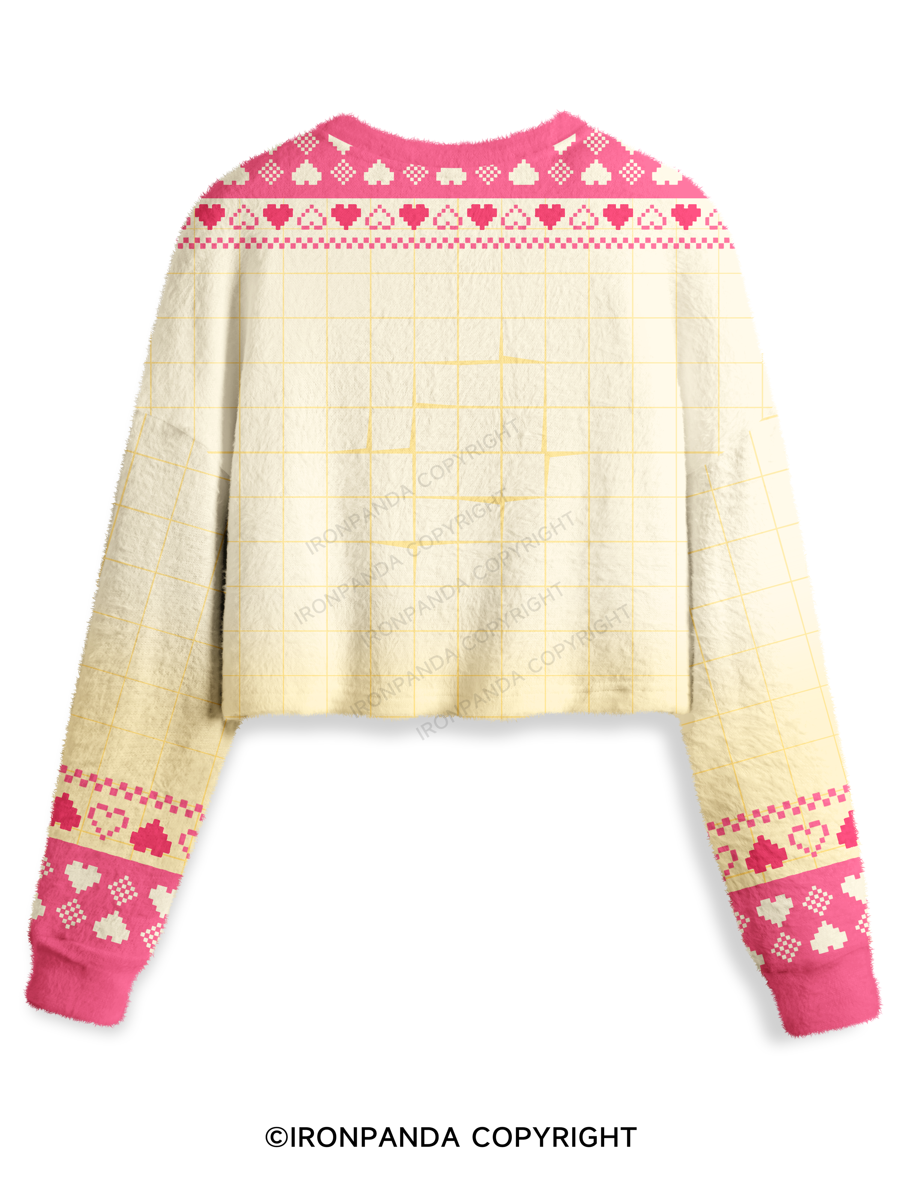 TRUST THE PROCESS GYM FLOWER Crop Ugly Sweater
