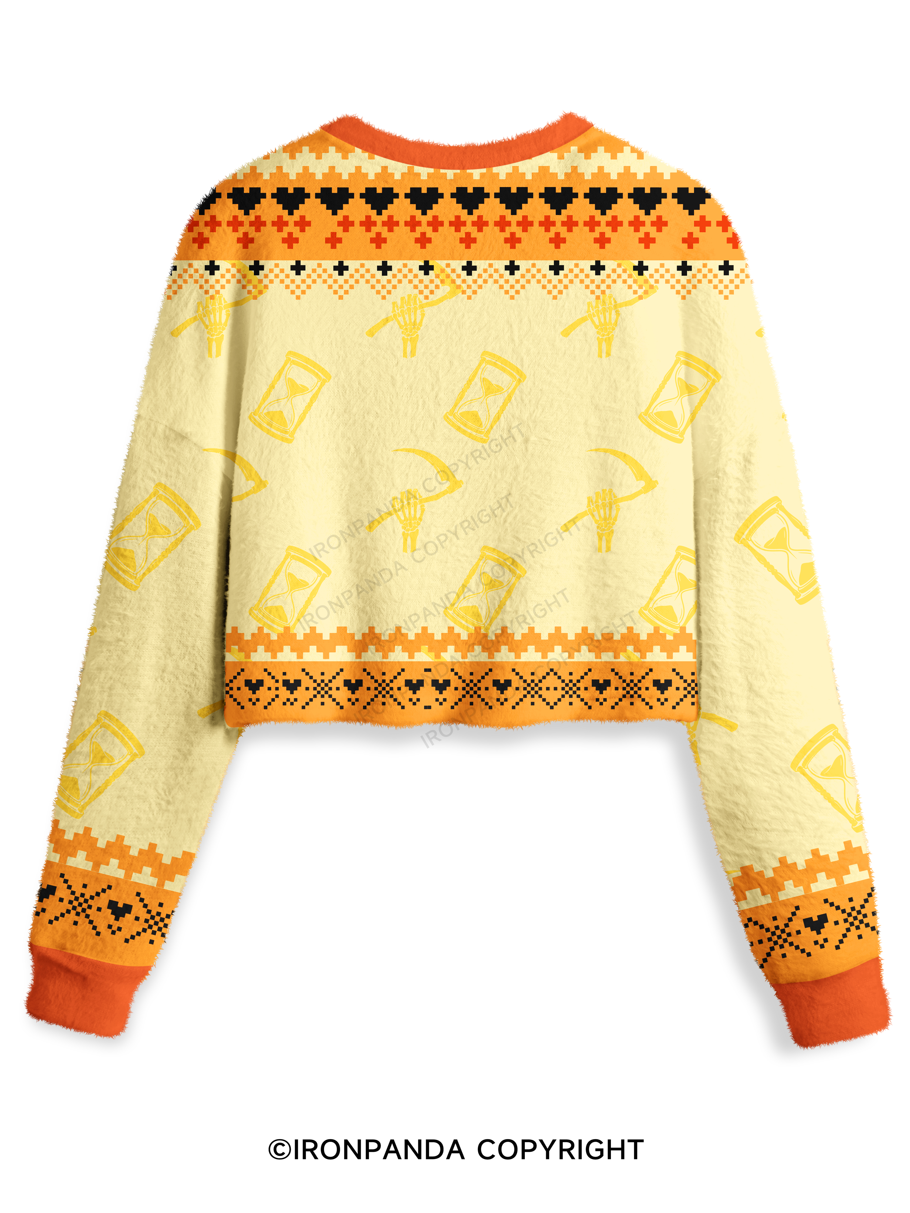 But did you die? Ghost Crop Ugly Sweater