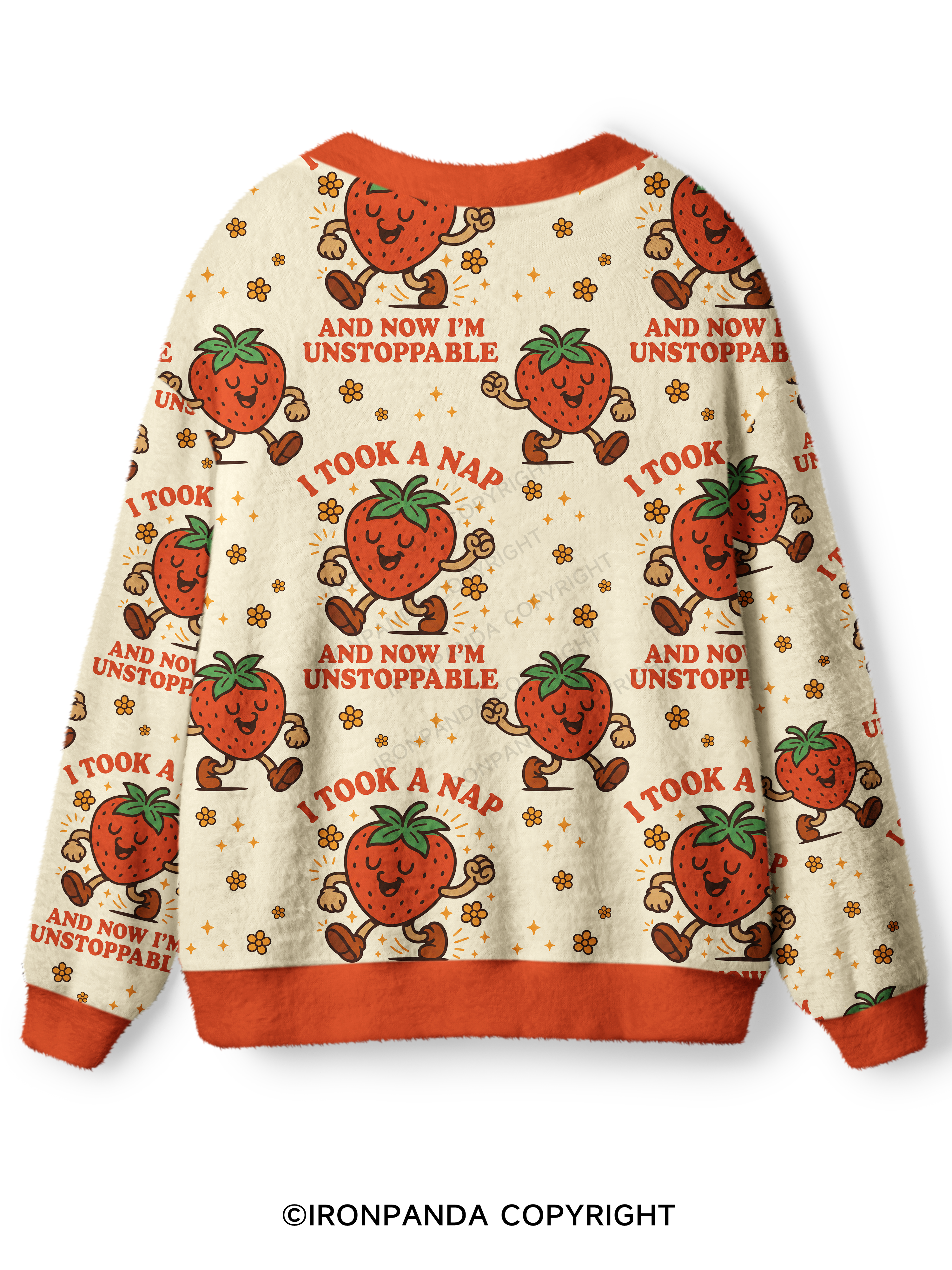 I TOOK A NAP AND NOW I'M UNSTOPPABLE Ugly Cardigan Sweater