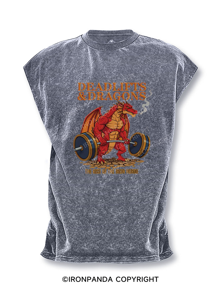 Deadlifts and Dragons Cut Off Tank
