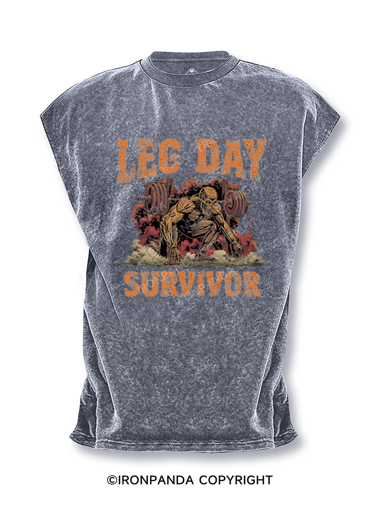Leg Day Survivor Cut Off Tank