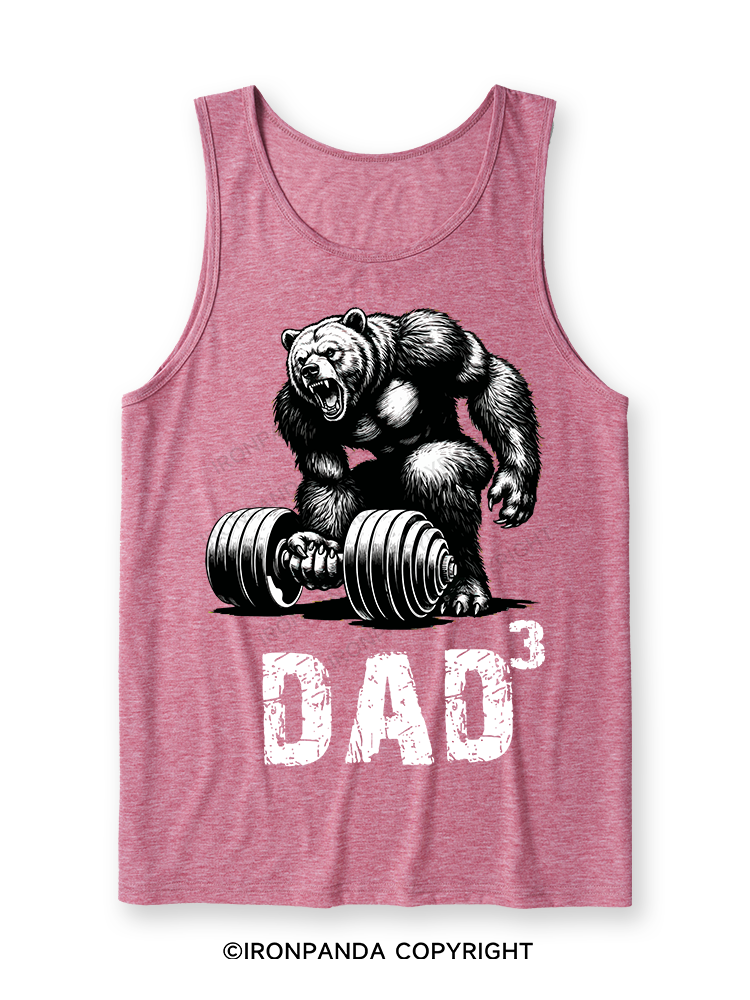Dad Bear Ultra Soft Heather Tank