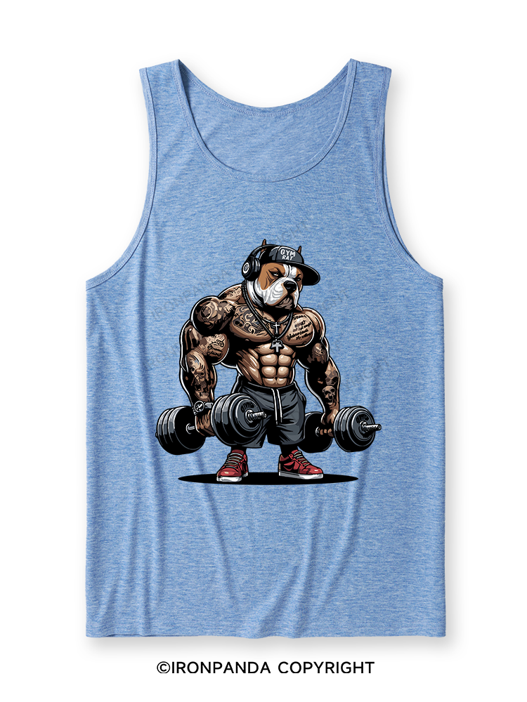 bulldog weightlifting Ultra Soft Heather Tank