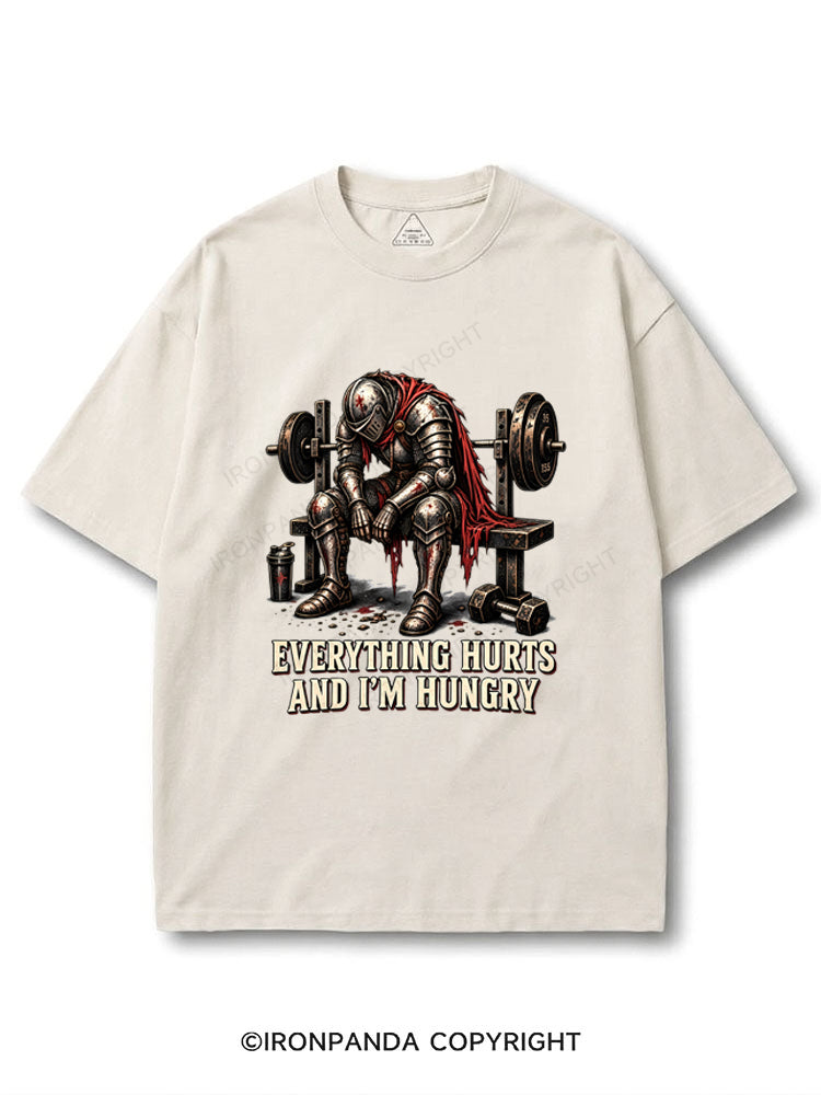 Everything Hurts And Im Hungry Funny Gym Knight COTTON PUMP COVER